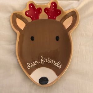 Deer friends cookie plate